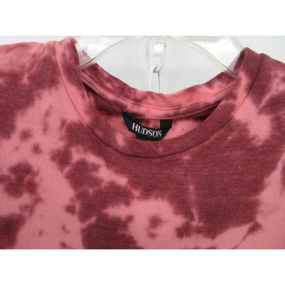 HUDSON KIDS TIE DYE TANK TOP Girl's Size Large 12-14 CABERNET (Pink And‎ Maroon)